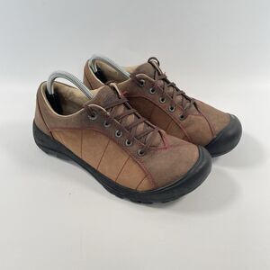 Keen Toyah Shoes Womens Brown Leather Lace Up Hiking Casual Walking Size 10.5
